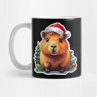 Capybara Christmas, Christmas Animals, Cute Adorable Funny Capybara Mug